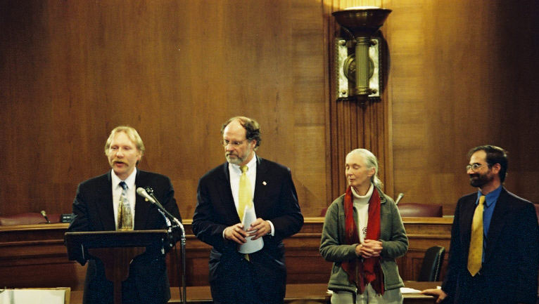 Dennis Schvejda, Sen. Corzine, Dr. Goodall, Ross