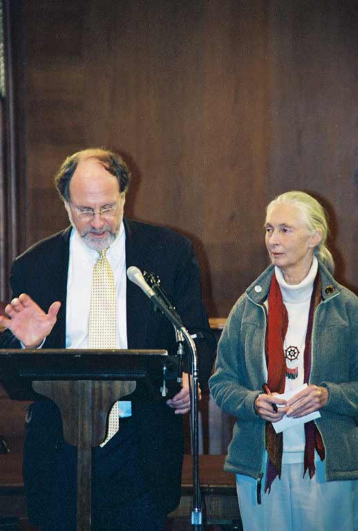 Sen. Corzine, Dr. Goodall