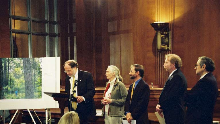 Sen. Corzine, Dr. Goodall, Carl Ross, Schvejda, Blackwelder
